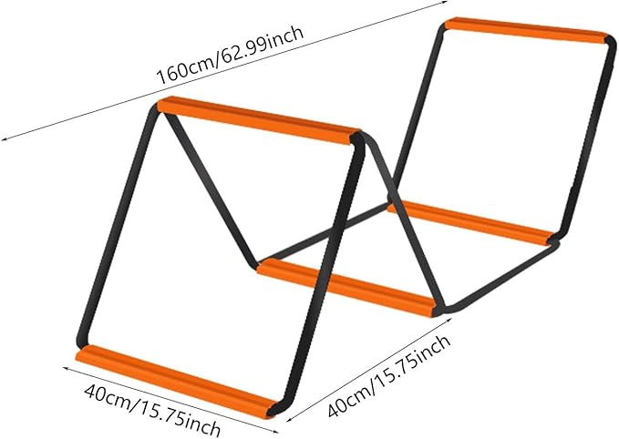 Agility Ladder Football Footwork Ladder Balance Foldable Agility Training Equipment Speed Ladder for Outdoor Sports Workout