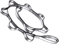 9 Rings Pilates Extension Strap Adjustable 110cm Long Heavy Duty Climbing Strap Pilates Stretching Strap