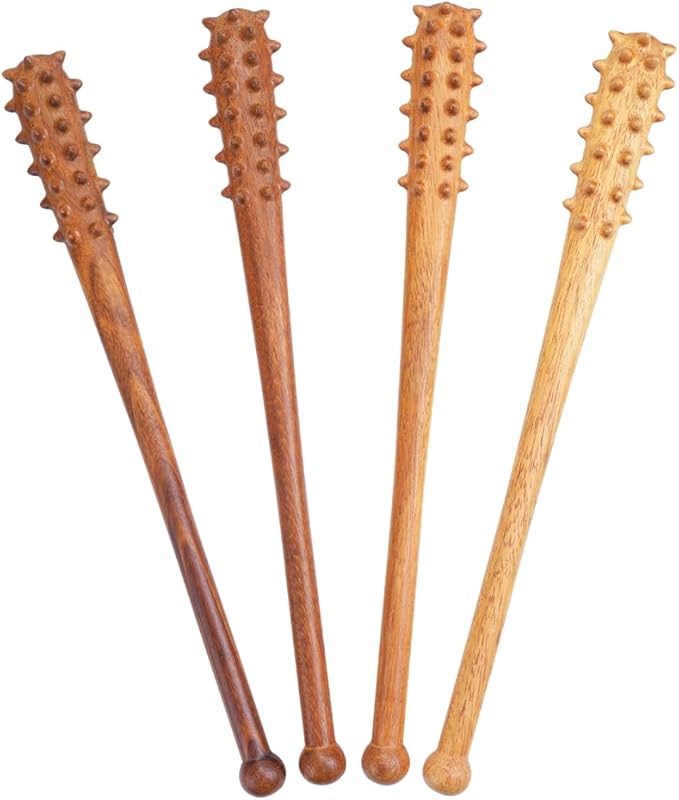 Handcrafted Wooden Massage Stick - Trigger Point Massage Stick for Deep Tissue Muscle Relief, Natural Wood Body Massager for Back, Legs & Recovery, Unique Gift for Wellness & Fitness Lovers