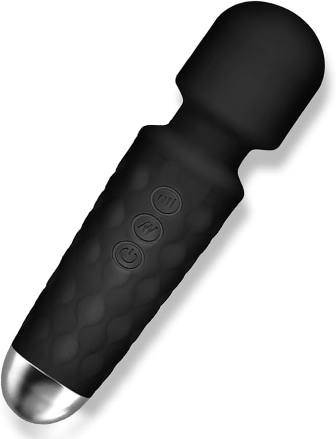 SGWGSMD] Mini Multi-Frequency Massager Portable Wireless Shoulder, Neck & Back Massager - Relieves Fatigue - Rechargeable Long Battery Life - Ideal for Office, Home, Fitness & Recovery - Pale Black