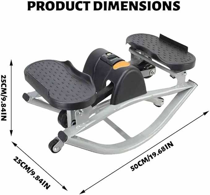 Step Machines Stepper, Lateral Rocking Fitness Stepper, Exercise Machine Side to Side, Tons Abs Twister, Mini Cardio Home Workout Machine, Low-Impact Compact Steppers for Legs, Glutes, Absz