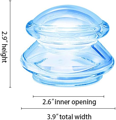 Silicone Cupping Set Vacuum Suction Cupping Therapy Sets for Body Massage, Deep Tissue Myofascial Release, Pain Relief, Muscle Relaxation & More (XL (1 pcs))