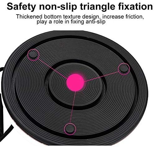 Waist Twister with Handles, Waist Twisting Disc with Loop Resistance Bands, Waist Trimmer Ab Twist Board for Slimming Waist and Strengthening, Abs Core Twister with Handles