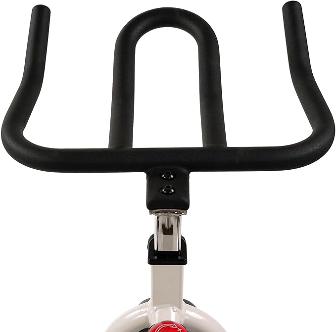Sunny Health & Fitness Stationary Exercise Bike Machine w/ Adjustable Cushion Seat & Multi-Grip Handlebar, Indoor Cycling Equipment for Home Cardio Training, Optional Magnetic or Friction Resistance
