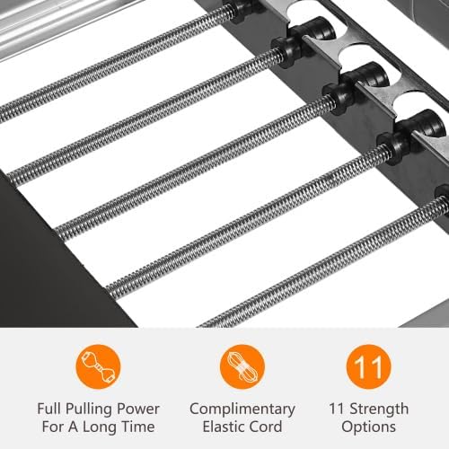 Foldable Pilates Reformer Machine with Dual Resistance Springs & Cords, Home Gym Pilates Core Bed Equipment, Portable Full Body Workout for Beginners & Advanced