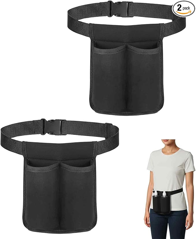 2PCS Massage Lotion Holster, Machine Washable Oil Bottle Belt Adjustable Strap and Durable