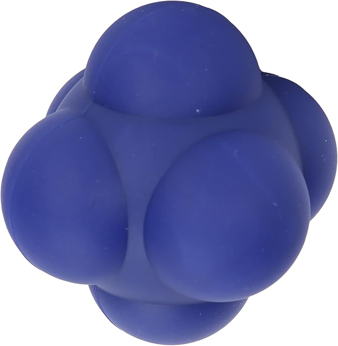 Silicone Bounce Reaction Ball HighDensity Portable HandEye Coordination Speed Reflex Training Ball for Athletes Kids Adults Sports Enthusiasts 7cm (Cobalt Blue)