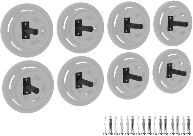 Wall Mounted Weight Plate Holder,Weight Plate Rack for for All Size Bumper Plates, Max Weight Capacity 300 Lb, Home Gym Organizer