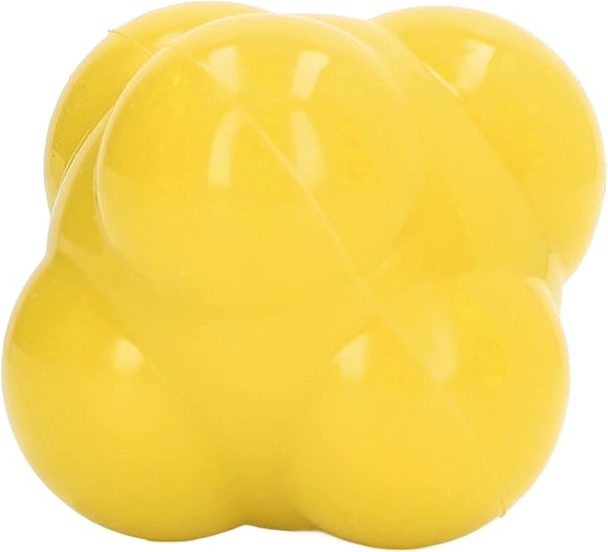Reaction Ball, Rubber Bright Color Hex Reaction Trainer Ball for Basketball, Tennis and Other Competitive Sports