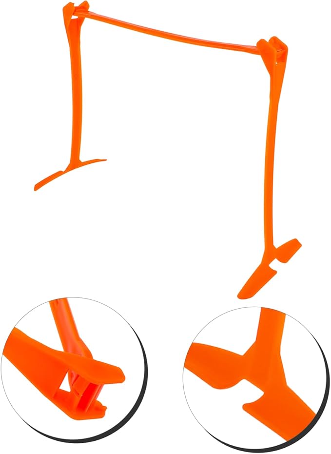 Adjustable Agility Hurdles for Soccer Training Speed Hurdles for Boys and Girls Multi-Functional Practice Equipment for Agility and Skill Development Orange