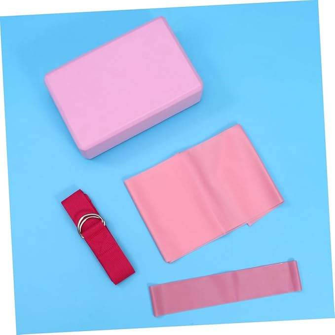 Yardwe Yoga Kit Latex Pull Towel Stretch Band Resistance Ring Yoga Tool Kit for Home Travel