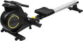 Rowing Machine, Magnetic Resistance Foldable Rower for Home Gym, Quiet Indoor Exercise Equipment with LCD Monitor, Adjustable Resistance Levels, Compact Design for Full Body Workout Black