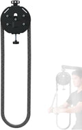 Endless Rope Trainer, Resistance Trainer Machine, Suspension Endless Rope Pulley System, Closed-Loop Nylon Rope, Home Gym Infinity Rope for Interval Resistance Training Black