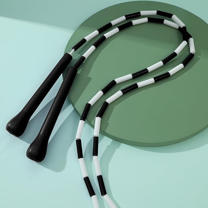 Experience Smooth and Adjustable Jumping with the IDOU Beaded Jump Rope - Unbreakable Handles, Tangle-Free Rotation, and Customizable Length. The Ultimate Fitness Companion!