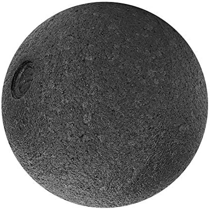 Yoga Massage Ball, Relax Muscles Soft Foam Roller Ball with High Density Foam Structure for Massaging Muscles for Adults for Exercises(Black, 8CM Single Ball)