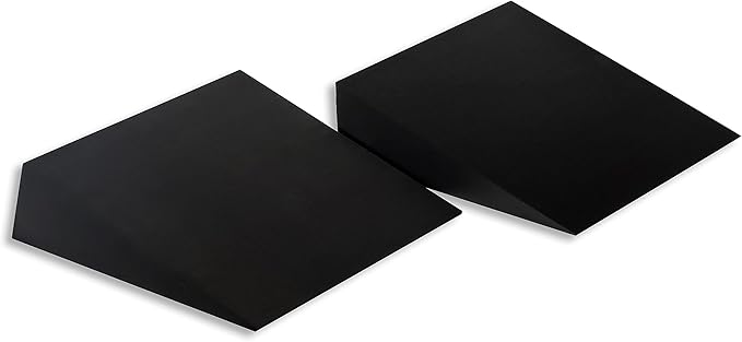13" Foam Incline Stretch Wedge - Set of 2 - by Trademark Innovations (Black)
