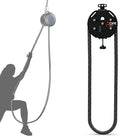 Endless Rope Trainer, Portable Cable Pulley System, Pulley Cable Machine System with 30kg/330lb Adjustable Resistance, Home Gym Equipment, for Grip, Arms, Back, Body Coordination Exercises