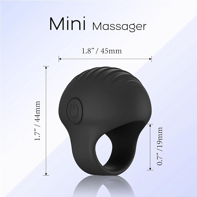 Portable Finger Massage Ball, Multifunctional Waterproof Rechargeable Mini Massage Tool (Black)