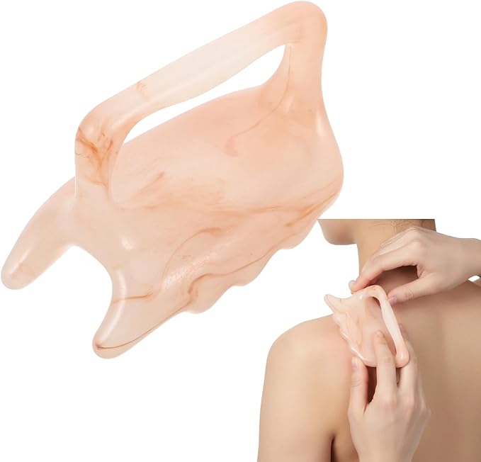 Handheld Pressure Point Massage Tool, Double Push Resin Full Body Manual Massagers for Shoulder, Neck, Back, Limbs, and Scalp Massage Tool Scraping Traditional Therapy