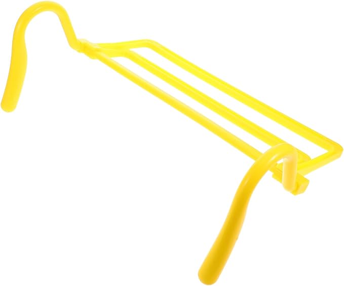 Happyyami Adjustable Height Soccer Training Hurdles with Foldable Design, Portable Agility Speed Hurdles for Football Workout and Footwork Drills, Yellow Football Jumping Equipment