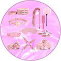 Delicate Plush Stretching Belt Set+Cute Hip Accessories, Multi Functional 11 Piece Set for Bed Putra (Pink) - Y6