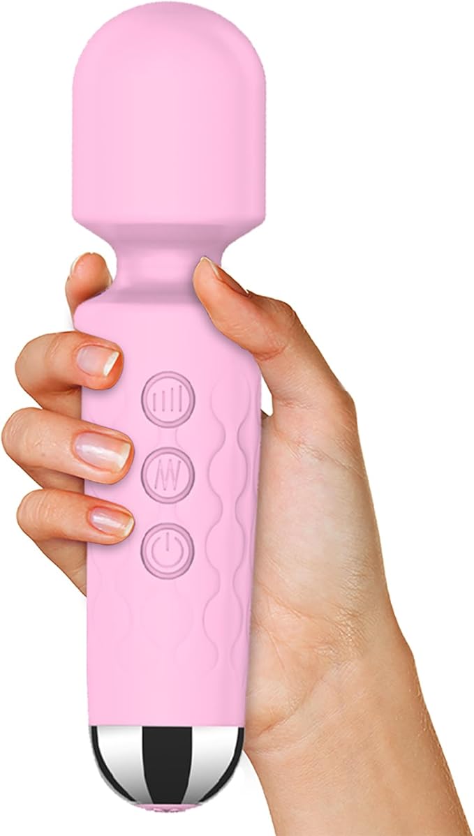 Back Small Bullet Massage for Women Rechargeable Electric Body Mini Personal Massager - for Foot - Arm Muscle Relaxation (Pink