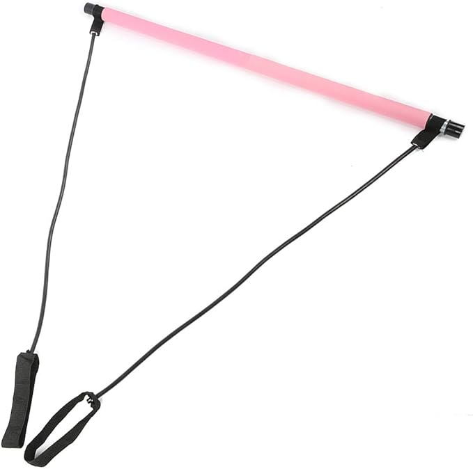 Pilates Bar, Pilates Exercise Stick, Multifunctional Equipment for Workout, Yoga Pulling Rope with TPE Tube and Iron Tube, for Home Gym, Legs Waist Abdomen