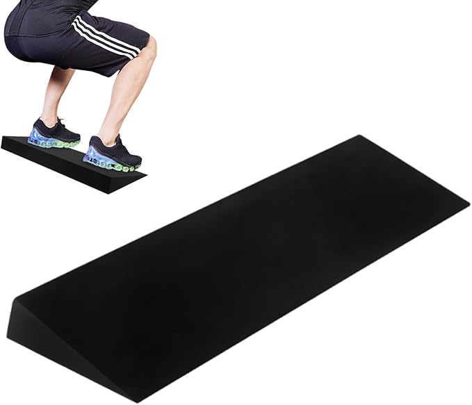 Yoga Wedge - EVA Muscle Stretching, Squat Wedge Yoga Fitness, Athletes Seniors Beginners Workout, Enthusiasts Studio Home Gym, Dorm Living Room, Slant Board Calf Raiser, Firm Support Blue