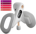 Thigh Master & Trainer, LED Counter Inner Thigh Exerciser for Women, 360° Kegel Exerciser, Pelvic Floor Muscle Devices for Hip Trimmer Leg Arm Workouts with 5-30LB Resistance Band