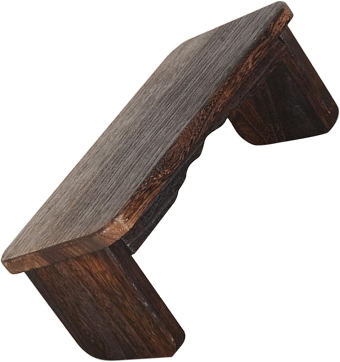 Toyvian Meditation Bench Lightweight Wooden Stool for Home Use Non-Slipping Kneel Mat for Meditation Prayer and Yoga for Living Room and Bedroom