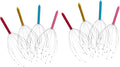Healifty 2sets Hair Scalp Scalp Massage Comb for Hair Head Stainless Steel Scratcher Set 4pcs*2 Random Color