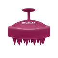 HEETA Scalp Massager Hair Growth, Soft Silicone Scalp Scrubber Shampoo Brush for Exfoliation, Dandruff Removal Head Massage Stress Relax, Wet & Dry Use for Thick Thin Curly Hair Care, Red