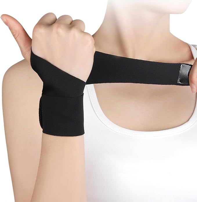Kisangel 2pcs Breathable Adjustable Fitness Wrist Brace Thumb Support, Elastic Sports Wrist Sleeve for Gym and Weightlifting, Wear-Resistant Joint Wraps for Injury Prevention