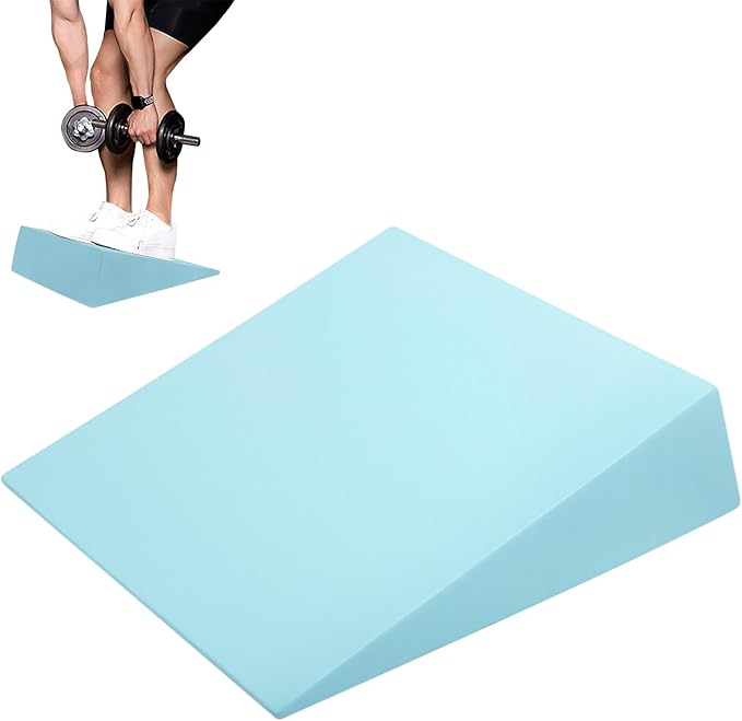 Squat Wedge Block - 32.5x30x9cm High Density Foam Fitness Accessory | Non Slip Yoga Stretching Incline Board | Portable Exercise Equipment for Home Gym Studio | Professional EVA Slant