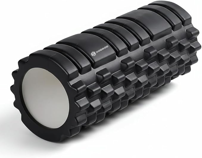 Strong Foam Roller - Deep Tissue Medium Density Muscle Massager with Myofascial Trigger Point Release, Back Massage Roller for Soreness and Mobility 13 x 5.5 Inch