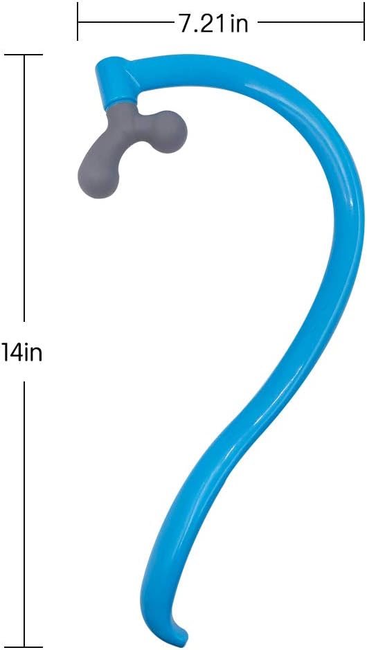 Self Massage Tool - Original Trigger Point Therapy for Back and Neck, Lower Back Massager, Myofascial Release Tool & Deep Tissue Muscle Massage Stick, Shoulder,Leg,Feet, Blue