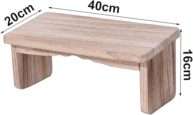 Portable Kneeling Meditation Bench with Foldable Legs, Perfect Kneeling Stool Ergonomic Solid Wood Yoga Bench for Extended Practice