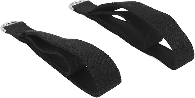 2 Pcs Anti Slip Durable Pilates Double Loop Straps for Home Gym Workout, Practical Pilates Equipment for Improved Flexibility and Strength
