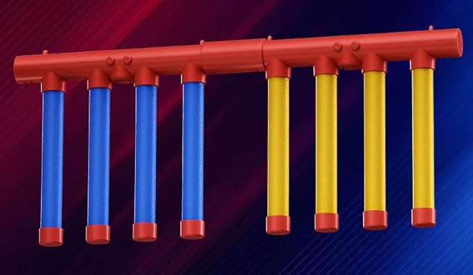 8 Sticks Reflex Challenge Practice, Falling Sticks Reaction Time Trainer Reflex Sticks Rebounce Game with Adjustable Speed Modes and Remote Contro