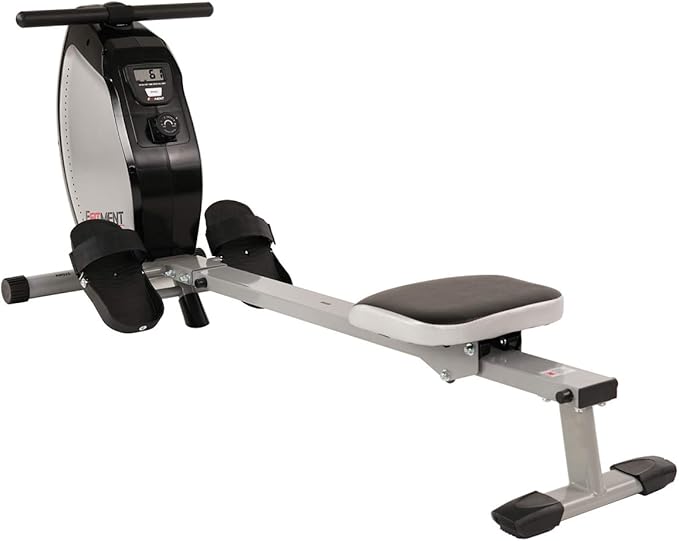 EFITMENT Magnetic Rowing Machine Rower for Home Exercise w/Digital Monitor, 250 LB Weight Capacity, 40 Inch Rail Length - RW025