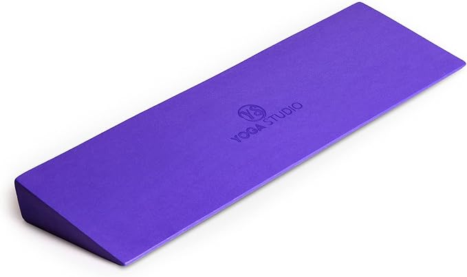 Yoga Studio Lightweight EVA Non-Slip Slanting Yoga Pilates Wedge | Sports Wedge for Squats Pushups Pressups | Supportive Wedge Riser Block - 50 x 15 x 5cm