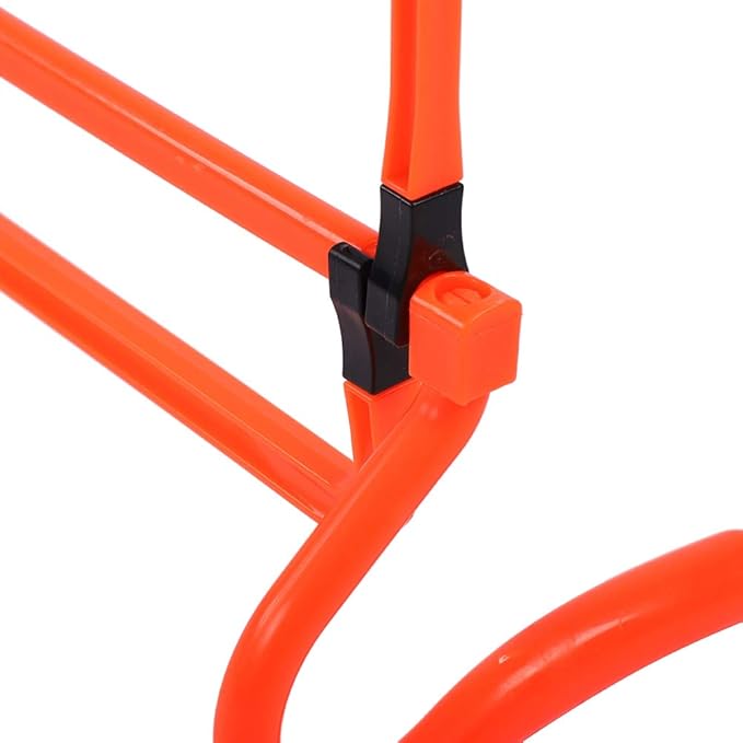 5Pcs Training Hurdles, Football Soccer Training Adjustable Hurdles Speed Training Agility Hurdles for Soccer Football Athletes Orange