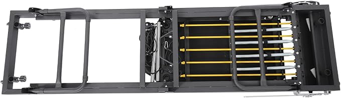 Foldable Pilates Reformer, 264.55Lbs Pilates Reformer Adjustable Pilates Machine with 3 Height Adjustment Gears & 2 Spring Tension Gears for Home Use and Gym Workout 77.56x22.44x28.54In