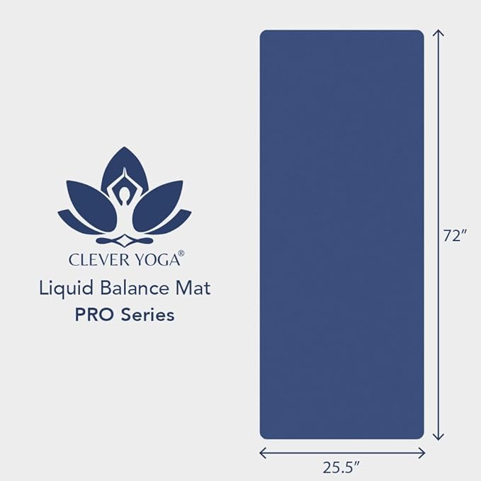 Premium Clever Yoga Mat - Extra Long Yoga Mat Suitable For All Yoga Types - Workout Mat For Home Or On The Go - Includes Our Perfect Fit Mat Bag