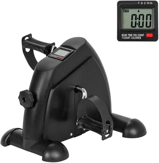 Under Desk Bike Pedal Exerciser, Exercise Bike for Leg/Arm Trainer Pedal Exerciser Foot Peddler Portable Therapy Bicycle Leg Peddler Portable Mini Cycle Bike