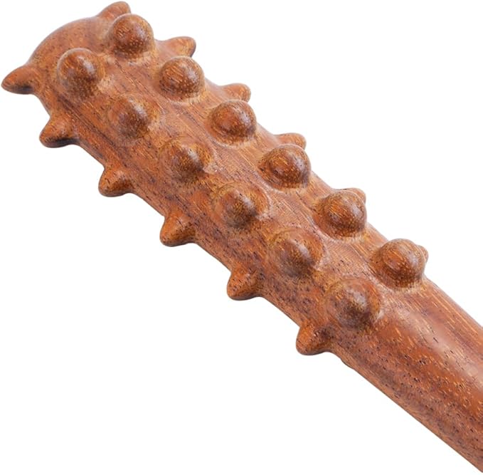 Handcrafted Wooden Massage Stick - Trigger Point Massage Stick for Deep Tissue Muscle Relief, Natural Wood Body Massager for Back, Legs & Recovery, Unique Gift for Wellness & Fitness Lovers