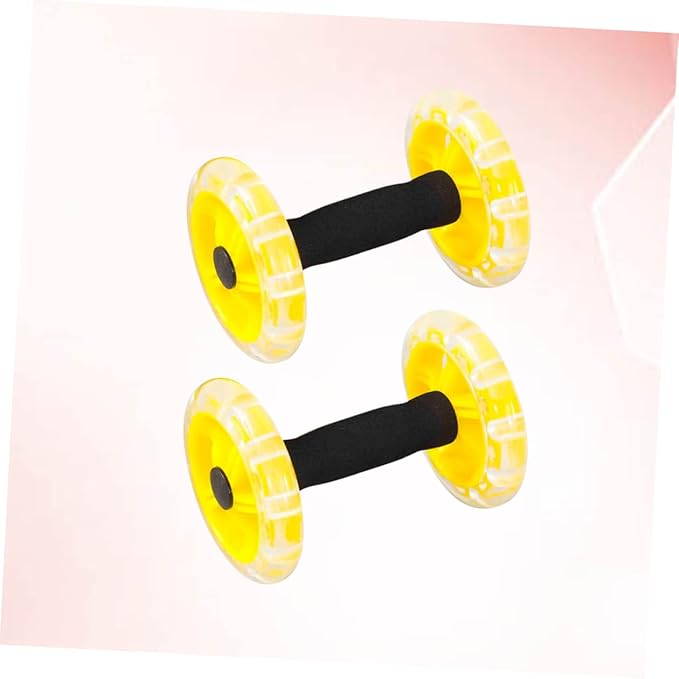 BESPORTBLE Ab Wheel Ab Roller Belly Tummy Posture Single Abdominal Exercise Abdomen Exercise Equipment Muscles Abdominal Wheel Workout Strength Fitness Roller Exercise Roller Wheel Yellow