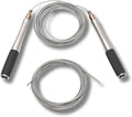 HYPERWEAR Adjustable Speed Jump Rope – Patented Self-Locking Cable System, Aluminum Handles with Knurled Silicone Grip for Cardio, Cross Training & Boxing
