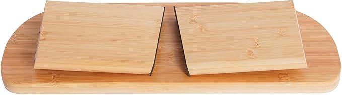 Foldable Meditation Bench with Cushion,Bamboo Meditation Stool,Portable Kneeling Stool,Prayer Bench,Green,Wood Color