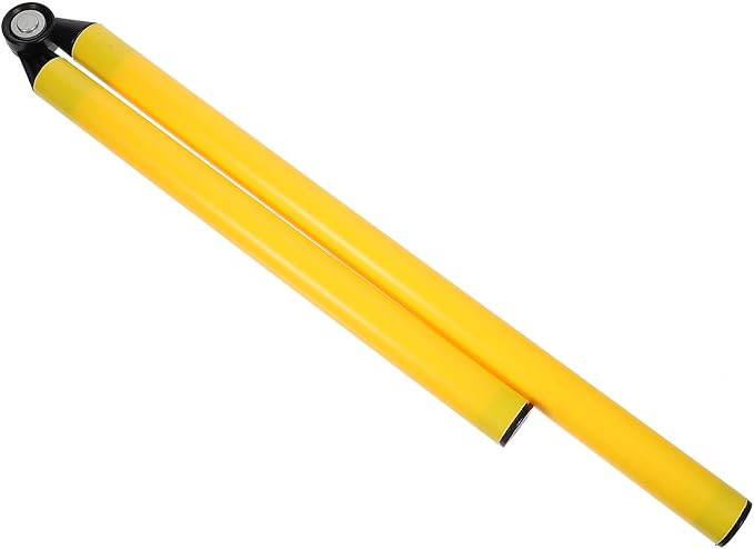 Didiseaon Foldable 2-Part Speed Agility Training Pole Yellow Football Basketball Hurdle for Field Drills